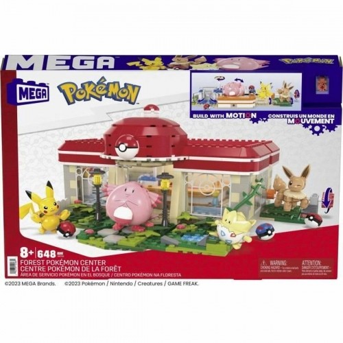 Pokemon Строительный комплект Pokémon Mega Construx - Forest Pokémon Center 648 Предметы image 4