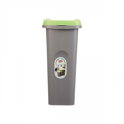 Atkritumu tvertne Stefanplast Zaļš Pelēks Plastmasa 25 L (6 gb.) image 4