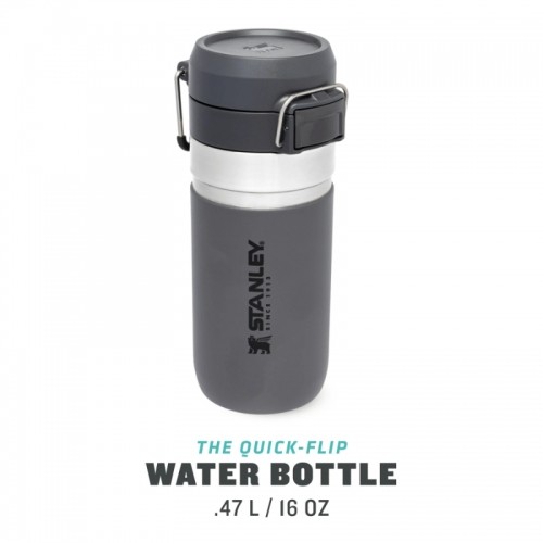 Stanley Termopudele The Quick Flip Water Bottle Go 0,47L tumši pelēka image 4