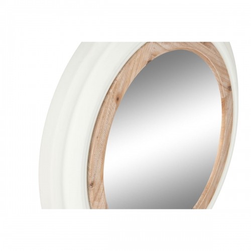 Настенное зеркало Home ESPRIT Белый Коричневый Натуральный Ель Средиземноморье 65 x 6 x 65 cm image 4