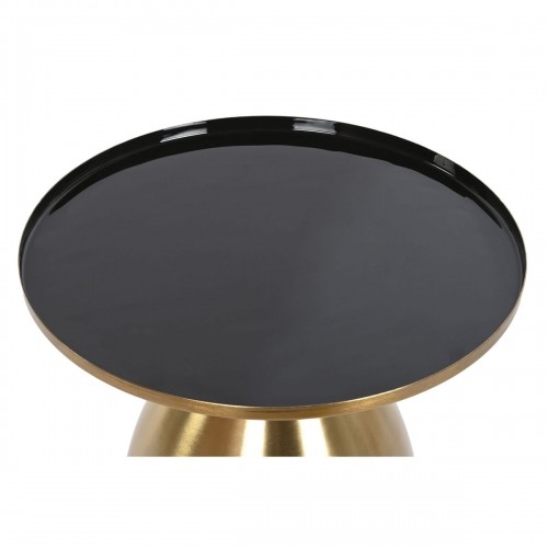 Side table DKD Home Decor Black Golden Metal 40 x 40 x 52 cm image 4