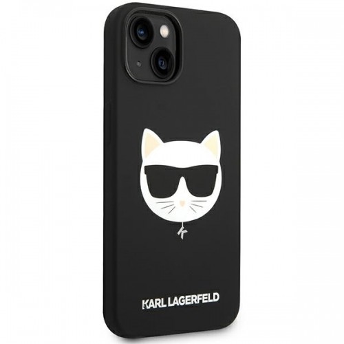 Karl Lagerfeld KLHMP14MSLCHBK iPhone 14 Plus 6,7" hardcase czarny|black Silicone Choupette Head Magsafe image 4