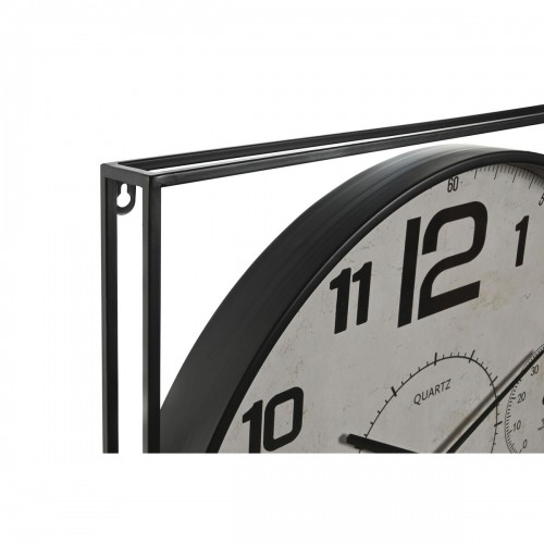 Wall Clock Home ESPRIT White Black Metal MDF Wood 62 x 6 x 65 cm (2 Units) image 4