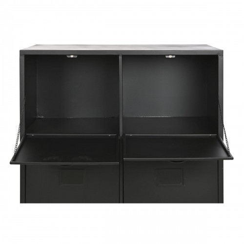 Chest of drawers Home ESPRIT Black Metal Loft 75 x 45 x 80 cm image 4