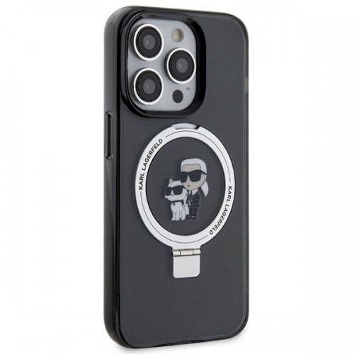 Karl Lagerfeld Ring Stand Karl&Choupettte MagSafe Back Case Защитный Чехол для Apple iPhone 15 Pro image 4