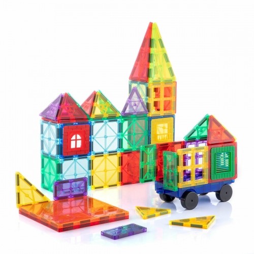 3D Magnetic Building Blocks Magoks InnovaGoods 57 Pieces image 4