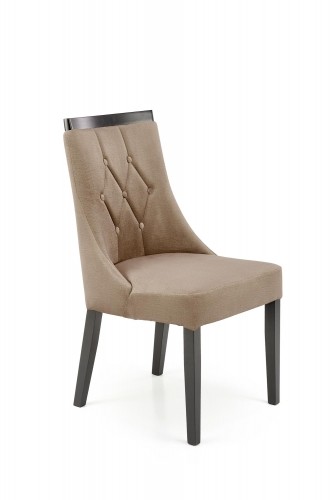 Halmar ROYAL chair, black / beige Monolith 09 image 4