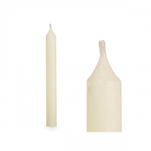 Candle Set 2 x 2 x 15 cm Cream (12 Units) image 4