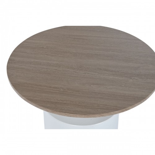 Вспомогательный стол Home ESPRIT Белый Натуральный Металл Деревянный MDF 55 x 55 x 52,5 cm image 4