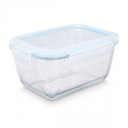 Lunch box Transparent Silicone Borosilicate Glass 950 ml 18 x 8,8 x 13,5 cm (12 Units) image 4