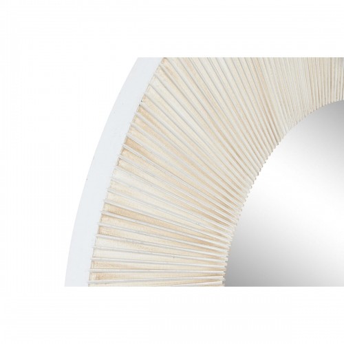 Настенное зеркало Home ESPRIT Белый Деревянный MDF Индиец Маринованный 90 x 3,4 x 90 cm image 4