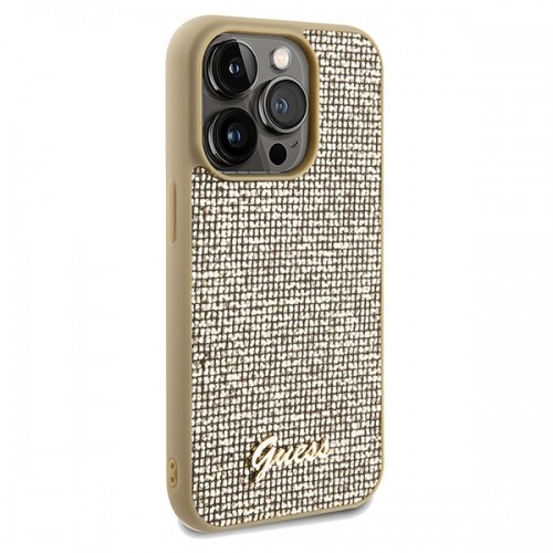 Guess GUHCP14XPMSDGSD iPhone 14 Pro Max 6.7" złoty|gold hardcase Disco Metal Script image 4