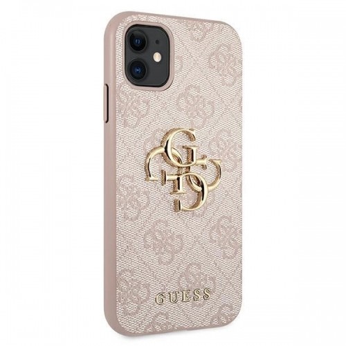 Guess GUHCN614GMGPI iPhone 11 6.1 &quot;| Xr pink | pink hardcase 4G Big Metal Logo image 4