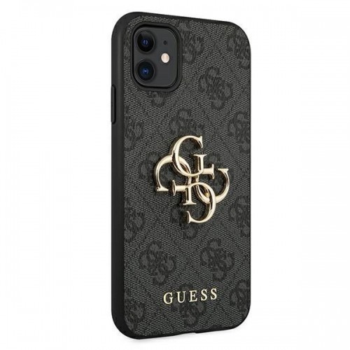 Guess case for iPhone 11 | XR 4G Big Metal Logo series - gray image 4