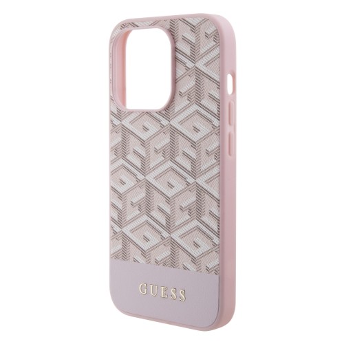 Guess PU G Cube MagSafe Case for iPhone 15 Pro Max Pink image 4