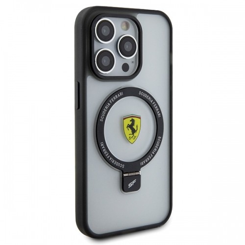 Ferrari FEHMP15LUSCAH iPhone 15 Pro 6.1" transparent hardcase Ring Stand 2023 Collection MagSafe image 4