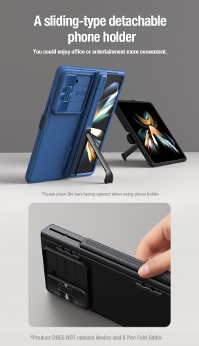 Nillkin CamShield FOLD Stand Hard Case for Samsung Galaxy Z Fold 5 Black image 4