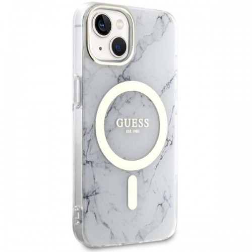 Guess GUHMP14SPCUMAH iPhone 14 6.1&quot; white|white hardcase Marble MagSafe image 4