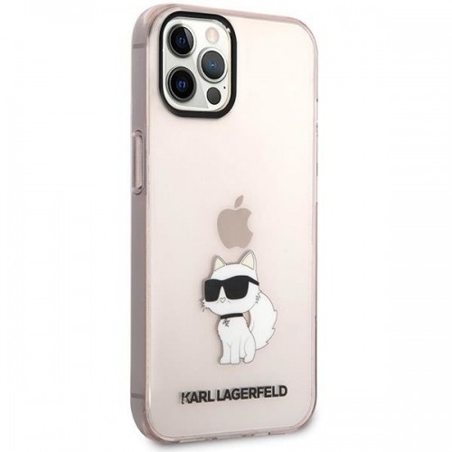 Karl Lagerfeld KLHCP12MHNCHTCP iPhone 12 |12 Pro 6.1&quot; pink|pink hardcase Ikonik Choupette image 4