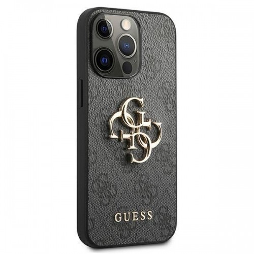 Guess GUHCP13L4GMGGR iPhone 13 Pro | 13 6.1&quot; grey|grey hardcase 4G Big Metal Logo image 4