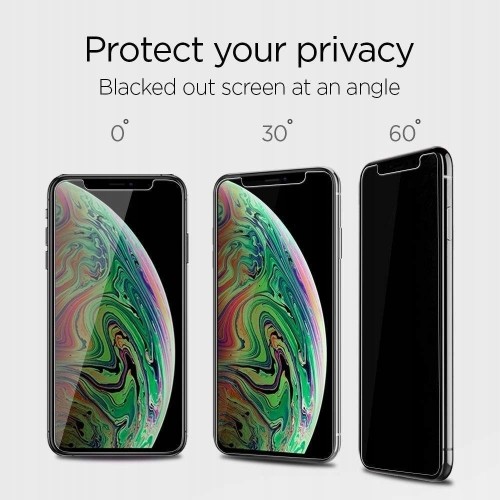 Apple TEMPERED GLASS Spigen ALM GLASS.TR IPHONE 11 PRIVACY image 4