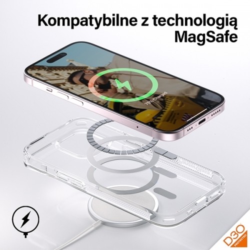 PanzerGlass HardCase iPhone 15 6.1" D3O MagSafe 3xMilitary grade transparent 1180 image 4