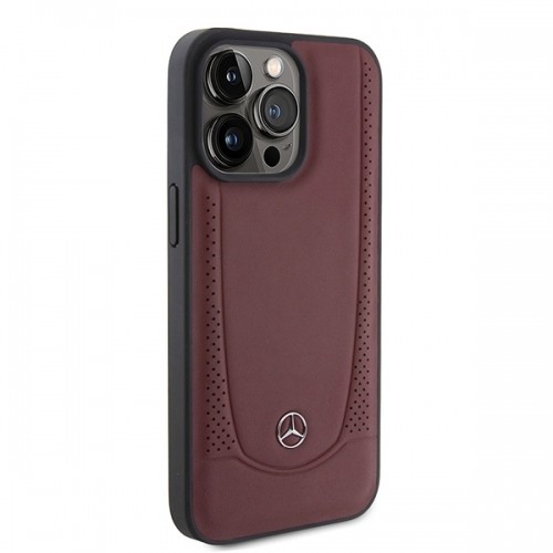 Mercedes MEHCP15XARMRE iPhone 15 Pro Max 6.7" czerwony|red hardcase Leather Urban Bengale image 4