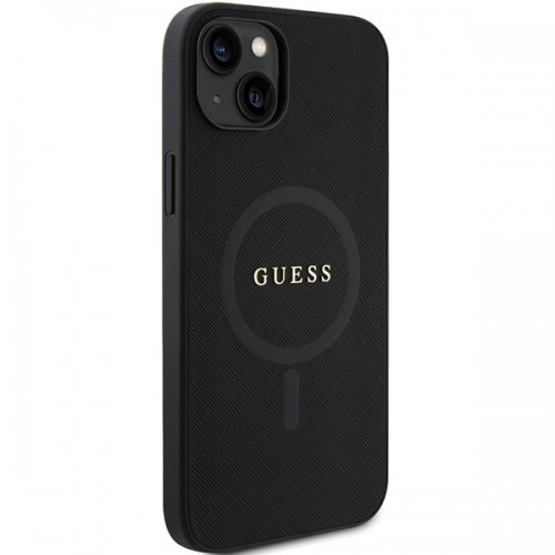 Guess GUHMP15MPSAHMCK iPhone 15 Plus 6.7" czarny|black hardcase Saffiano MagSafe image 4