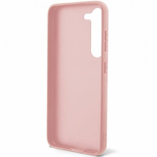 Guess GUHCS23SHGGSHP S23 S911 różowy|pink hard case Glitter Script image 4