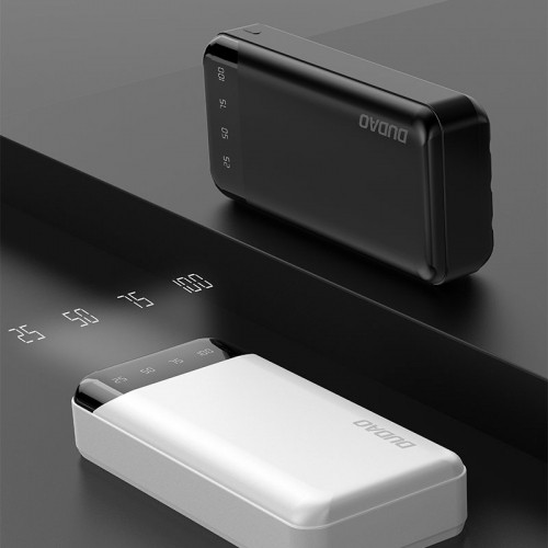 Dudao capacious powerbank with 3 built-in cables 20000mAh USB Type C + micro USB + Lightning white (Dudao K6Pro +) image 4
