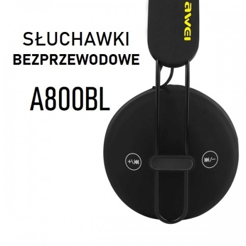 Awei Słuchawki nauszne Bluetooth A800BL czarne image 4