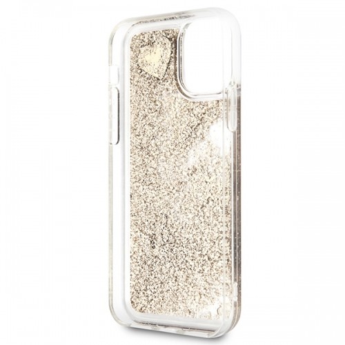 Guess GUOHCN61GLHFLGO iPhone 11 6,1" | Xr gold|złoty hardcase Glitter Charms image 4