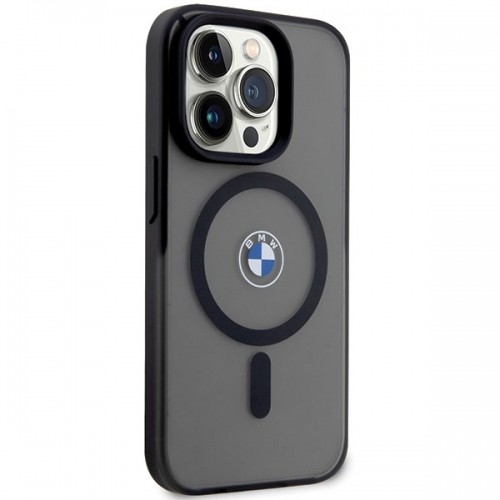 Etui BMW BMHMP14LDSLK iPhone 14 Pro 6.1" czarny|black hardcase Signature MagSafe image 4