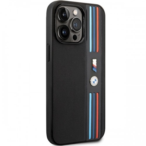 Etui BMW BMHCP14L22PPMK iPhone 14 Pro 6,1" czarny|black Tricolor M Collection image 4