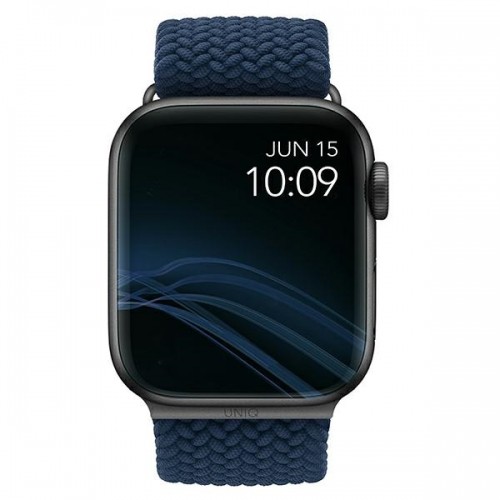 UNIQ pasek Aspen Apple Watch 44|42|45|49 mm Series 4|5|6|7|8|SE|SE2|Ultra Braided niebieski|oxford blue image 4