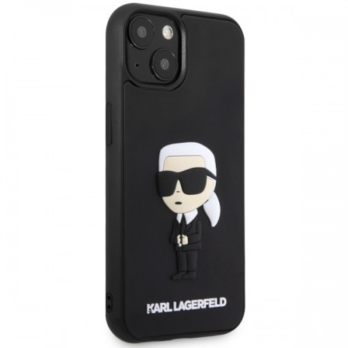 Karl Lagerfeld KLHCP14M3DRKINK iPhone 14 Plus 6.7" czarny|black hardcase Rubber Ikonik 3D image 4