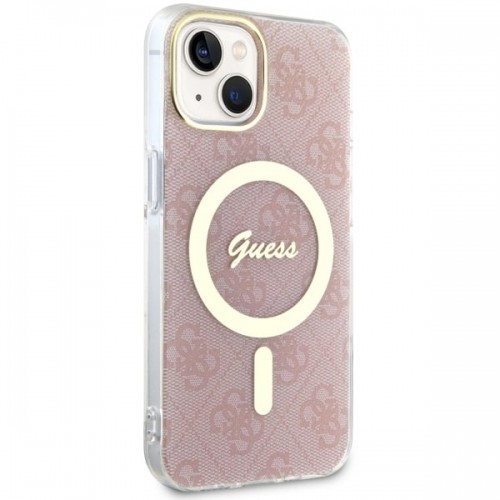 Guess GUHMP14SH4STP iPhone 14 6.1" różowy|pink hardcase 4G MagSafe image 4
