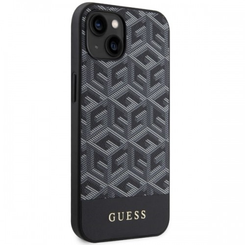 Guess GUHMP14MHGCFSEK iPhone 14 Plus 6.7" czarny|black hardcase GCube Stripes MagSafe image 4