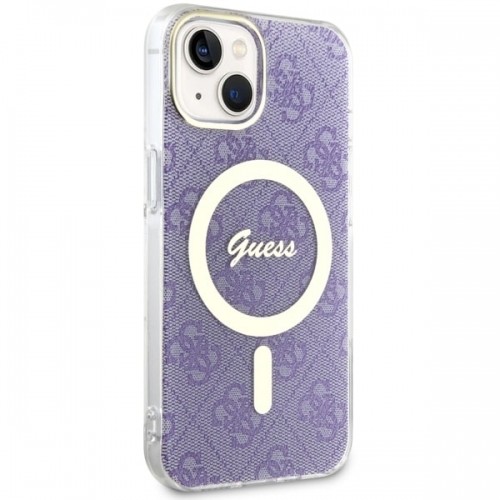 Guess GUHMP14MH4STU iPhone 14 Plus 6.7" purpurowy|purple hardcase 4G MagSafe image 4