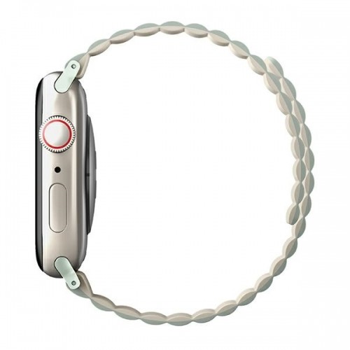 UNIQ pasek Revix Apple Watch Series 4|5|6|7|8|SE|SE2|Ultra 42|44|45|49mm. Reversible Magnetic szałwia-beżowy|sage-beige image 4