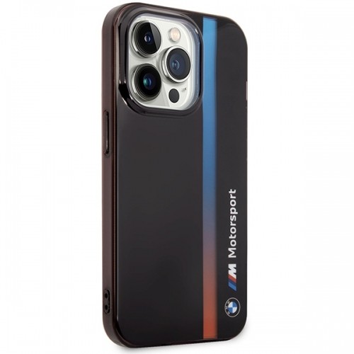 Etui BMW BMHCP14L22HVGV iPhone 14 Pro 6.1" czarny|black IML Tricolor Stripe image 4