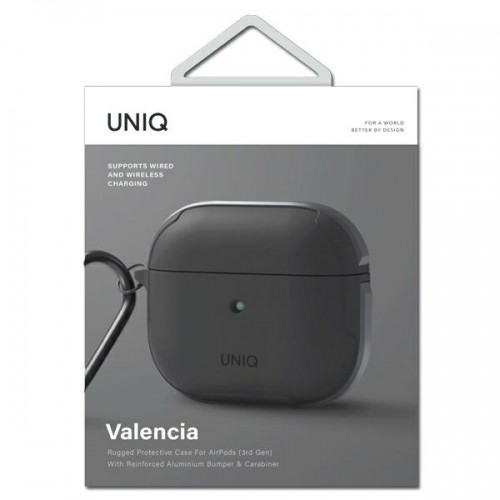 UNIQ etui Valencia AirPods 3 szary|grey Antimicrobial image 4