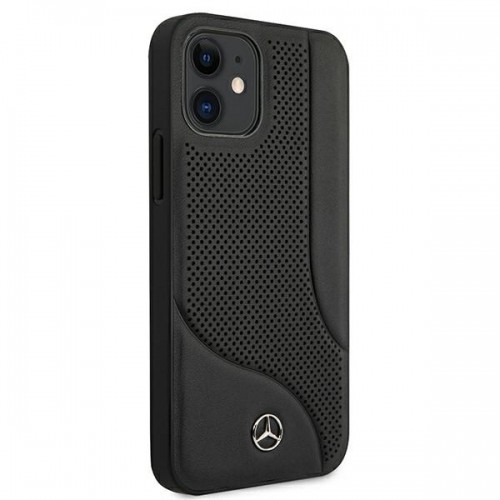 Mercedes MEHCP12SCDOBK iPhone 12 mini 5,4" czarny|black hardcase Leather Perforated Area image 4