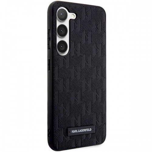 Karl Lagerfeld KLHCS23SSAKLHPK S23 S911 hardcase czarny|black Saffiano Mono Metal Logo image 4