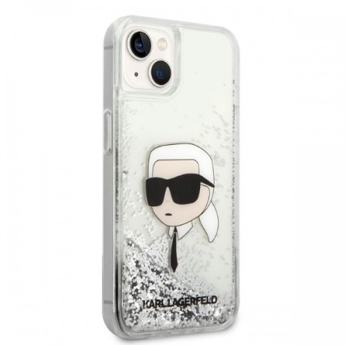 Karl Lagerfeld KLHCP14MLNKHCH iPhone 14 Plus 6,7" srebrny|silver hardcase Glitter Karl Head image 4