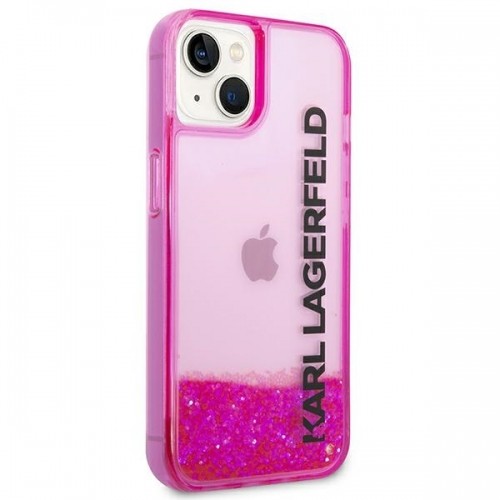 Karl Lagerfeld KLHCP14MLCKVF iPhone 14 Plus 6,7" różowy|pink hardcase Liquid Glitter Elong image 4