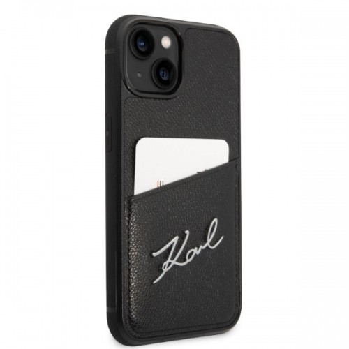 Karl Lagerfeld KLHCP14MCSSK iPhone 14 Plus 6,7" hardcase czarny|black Signature Logo Cardslot image 4