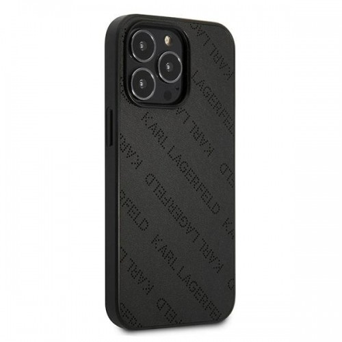 Karl Lagerfeld KLHCP13LPTLK iPhone 13 Pro | 13 6,1" hardcase czarny|black Perforated Allover image 4