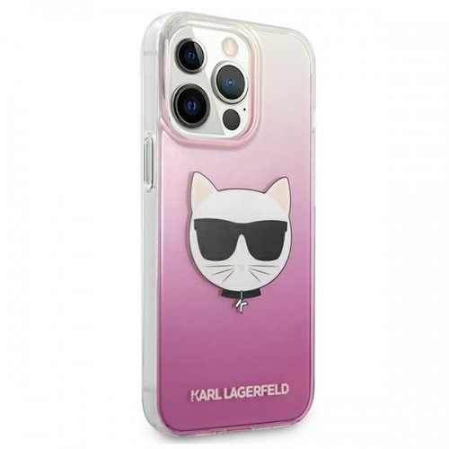 Karl Lagerfeld KLHCP13LCTRP iPhone 13 Pro | 13 6,1" hardcase różowy|pink Choupette Head image 4