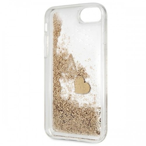 Guess GUOHCI8GLHFLGO iPhone 7|8|SE 2020 |SE 2022 gold|złoty hard case Glitter Charms image 4